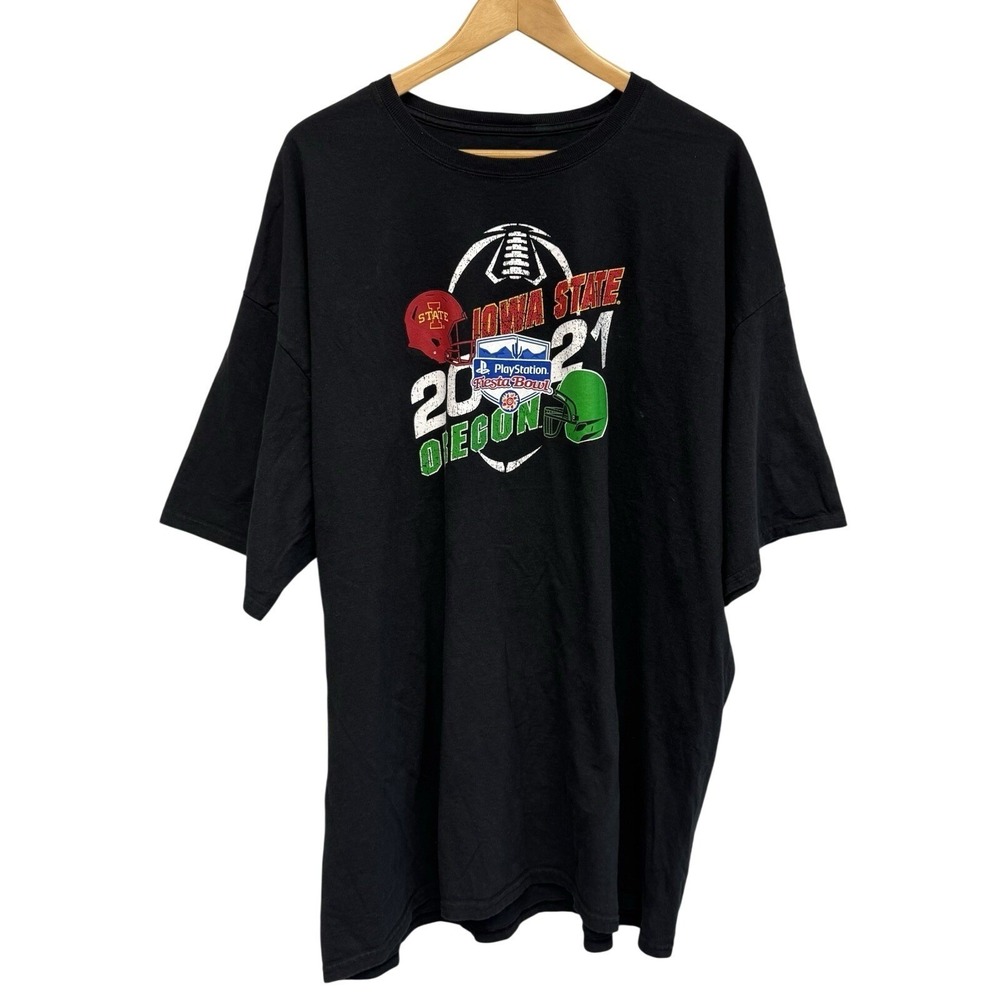 2021 Fiesta Bowl Football Graphic T-Shirt Iowa State Cyclones v Oregon Ducks 3XL